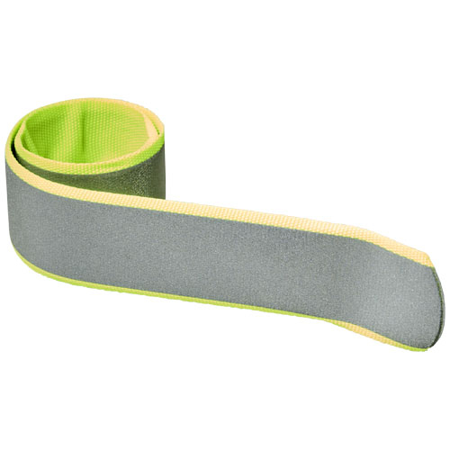 Bracelet réfléchissant à claquer personnalisable FELIX Jaune néon